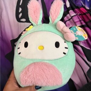 Easter Hello Kitty with Bunny Ears Squishmallow 8""